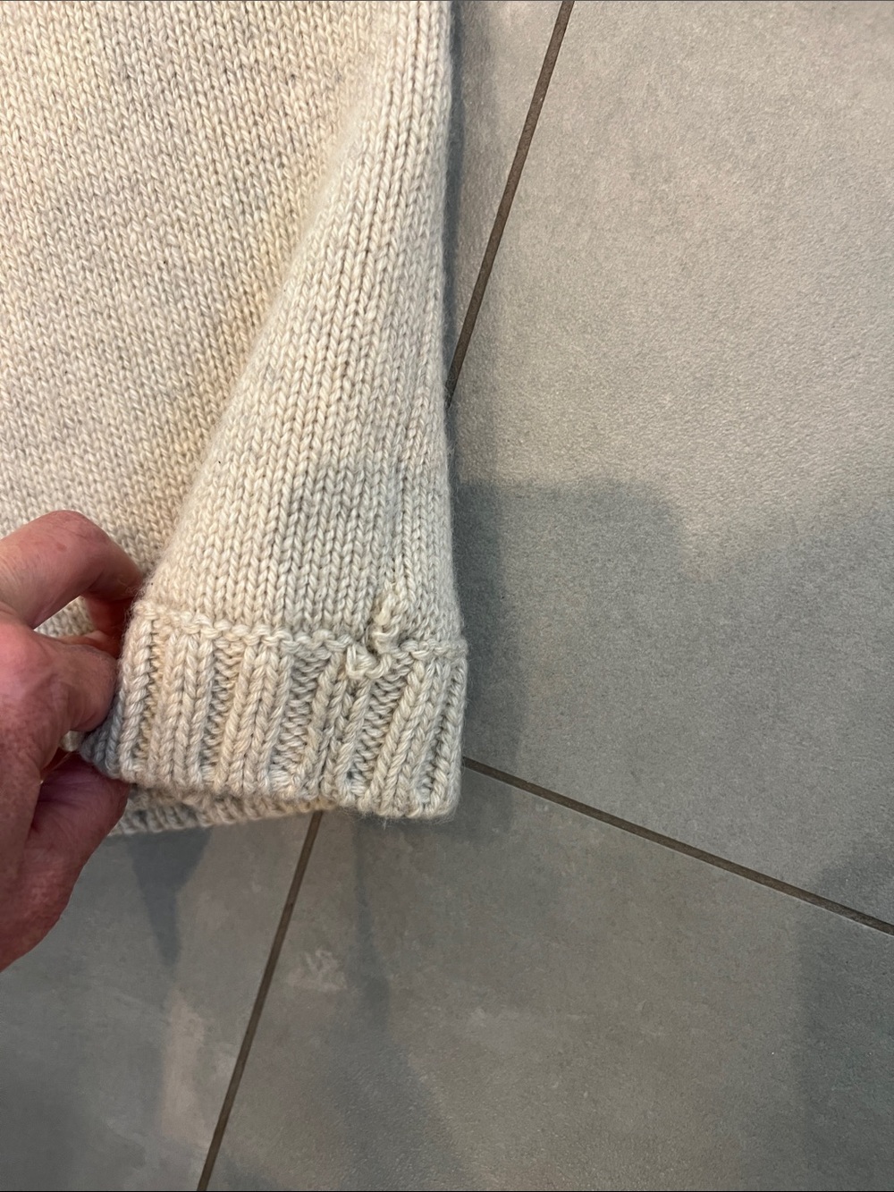 Marni Stone Beige Short-Sleeve Turtleneck Sweater - Picture 6 of 7